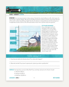 Colorado Fifty States Homeschool Unit Study Digital Student Book Level 2 Lesson 1 Page