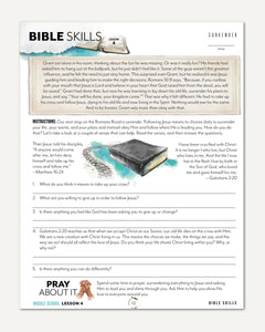 Bible Skills (Digital Download FREEBIE) homeschool unit study, digital Sample Page