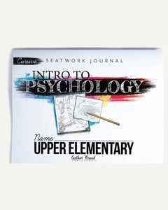 Psychology homeschool unit study print student seatwork  journal cursive upper elementary