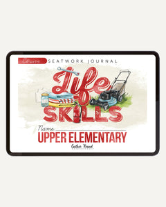 Life Skills homeschool unit study digital upper elementary cursive seatwork journal