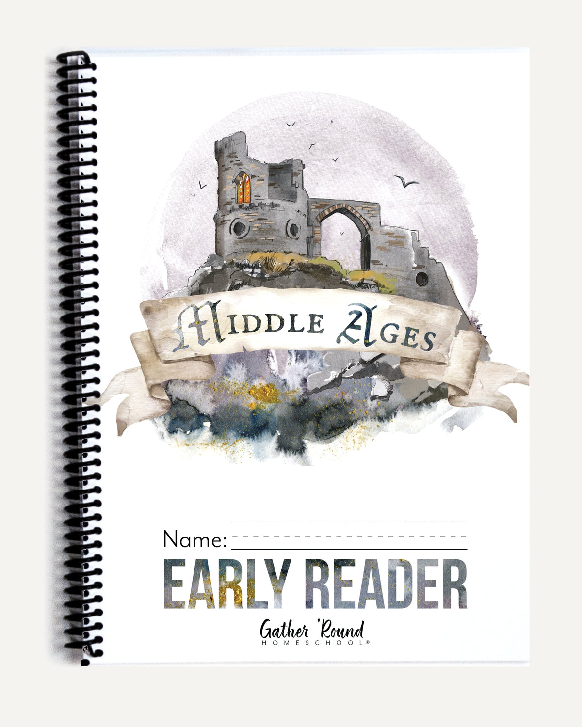 Middle Ages homeschool unit study printed student workbook early reader