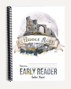 Middle Ages homeschool unit study printed student workbook early reader