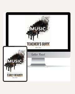 Music homeschool unit study digital student workbook for Early Reader with Teacher's Guide bundle