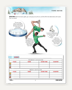 Winter Games Homeschool Unit Study Printed Level 2 Student Book Figure Skating