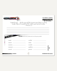 Psychology homeschool unit study digital student seatwork  journal cursive in  upper elementary worksheet