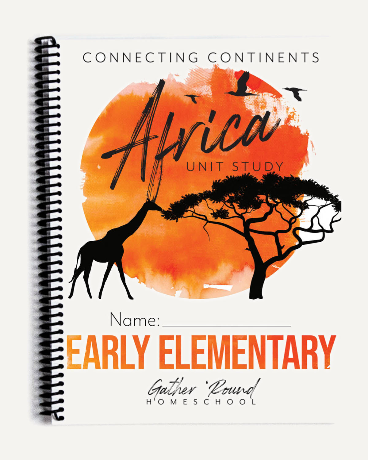 Africa homeschool unit study Printed Early Elementary Student Book Cover