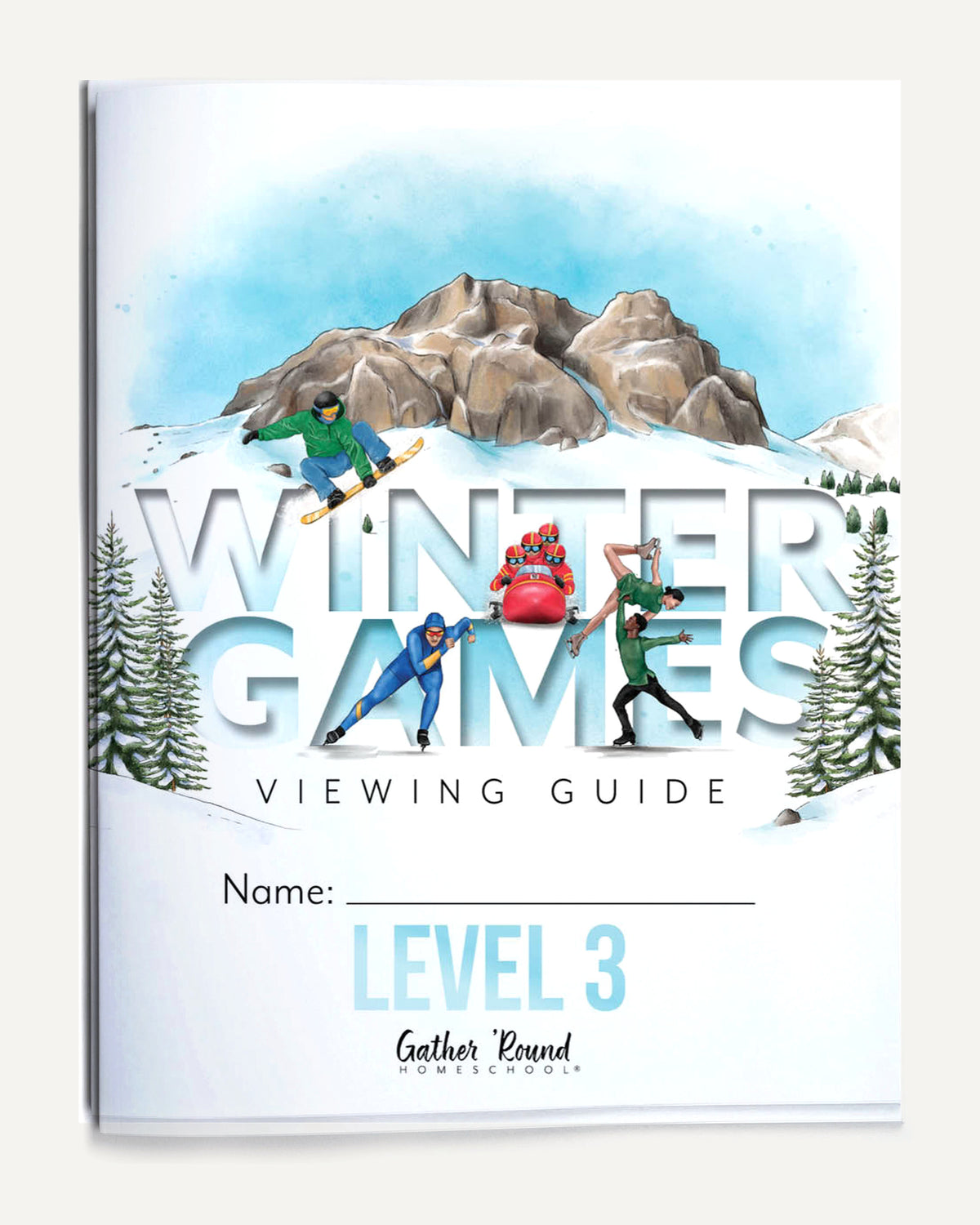Winter Games Homeschool Unit Study Printed Level 3 Student Book