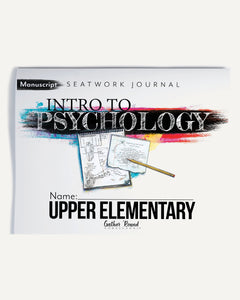 Psychology homeschool unit study print student seatwork  journal manuscript upper elementary