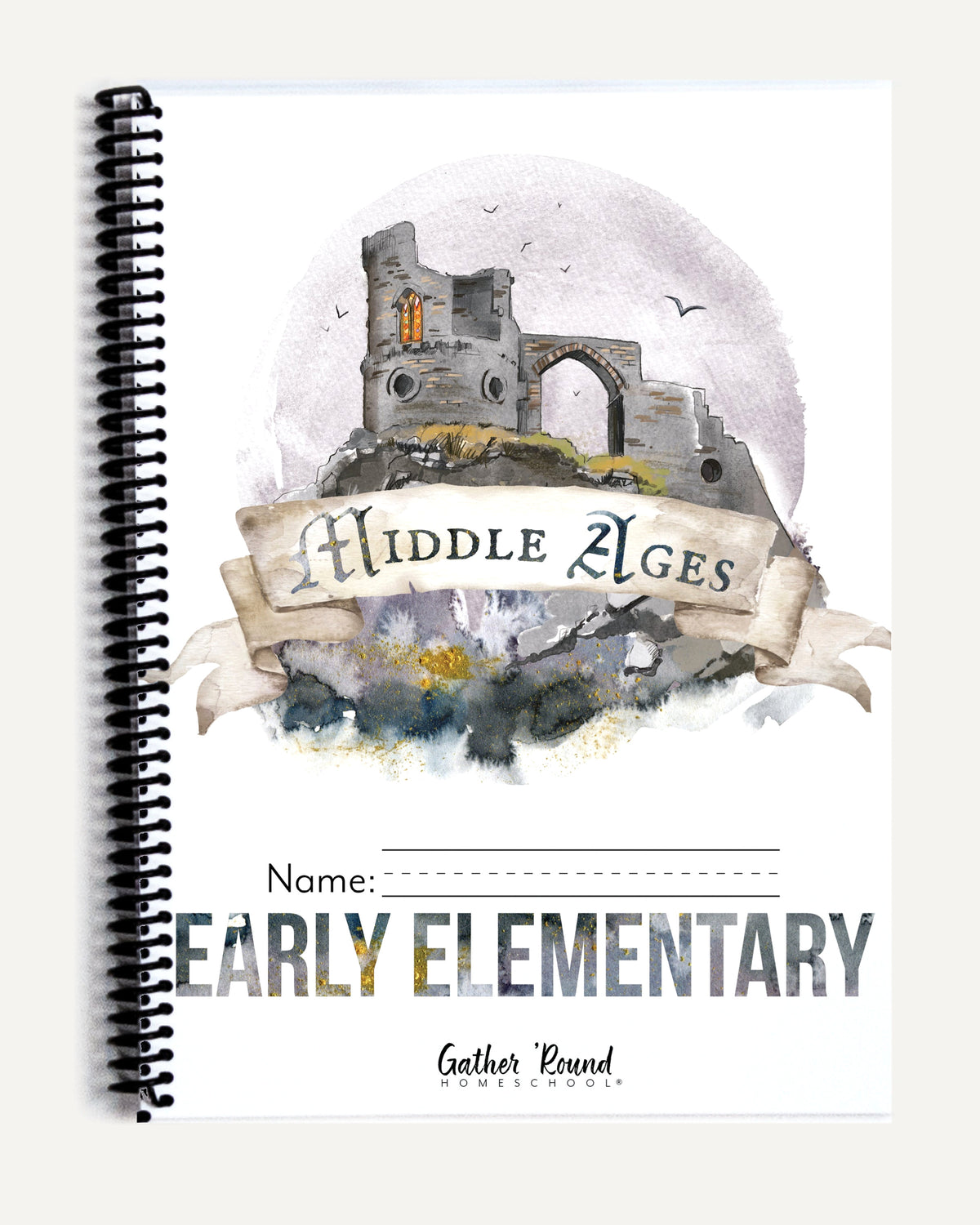 Middle Ages homeschool unit study printed student workbook early elementary