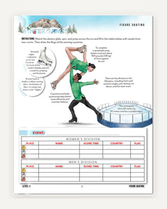 Winter Games Homeschool Unit Study Digital Download Level 3 Student Book Figure Skating
