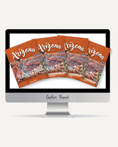 Arizona Fifty States Digital Homeschool Unit Study Complete Bundle Teacher's Guide, Level 1, Level 2, Level 3