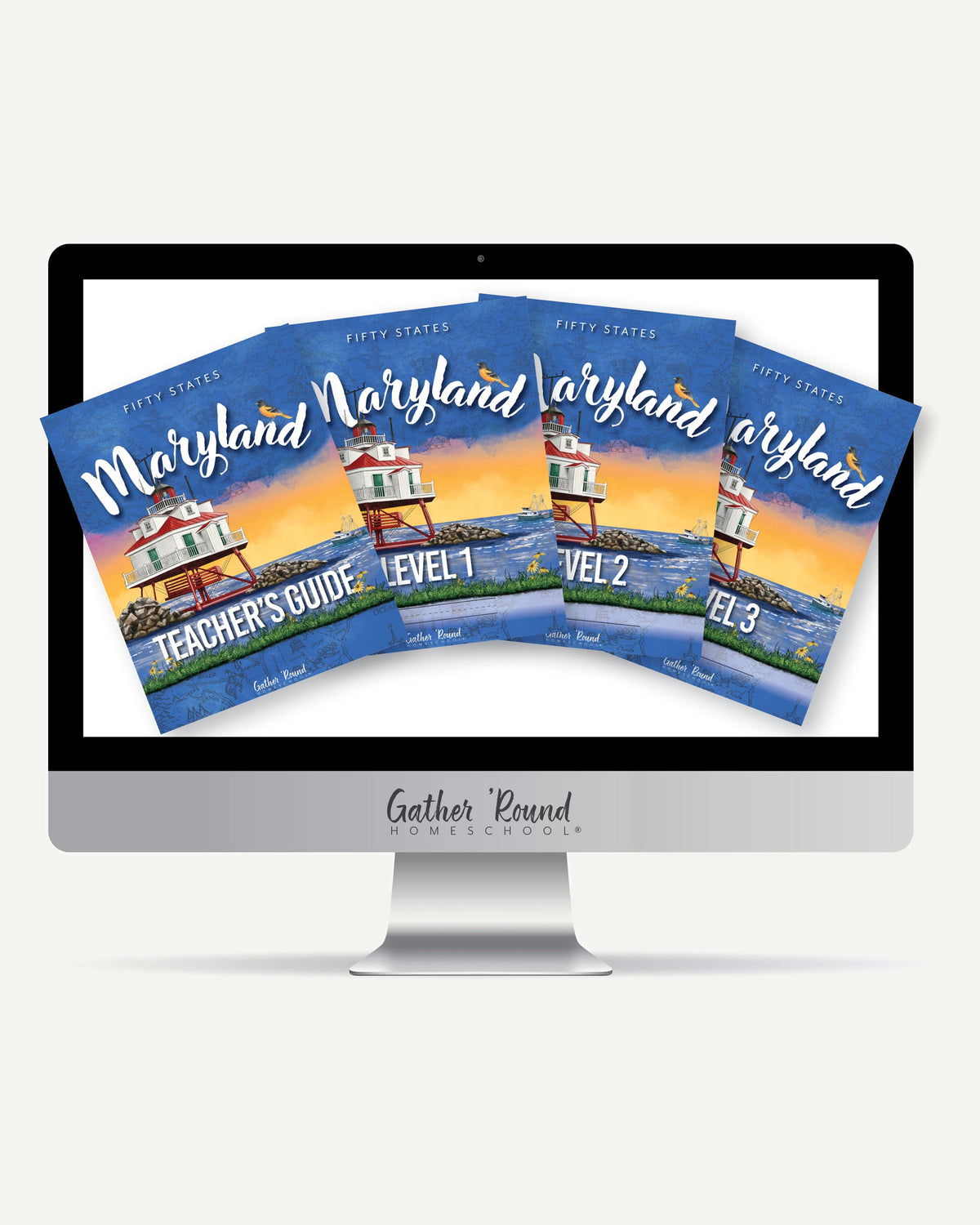 Fifty States: Maryland homeschool unit study, digital Bundle