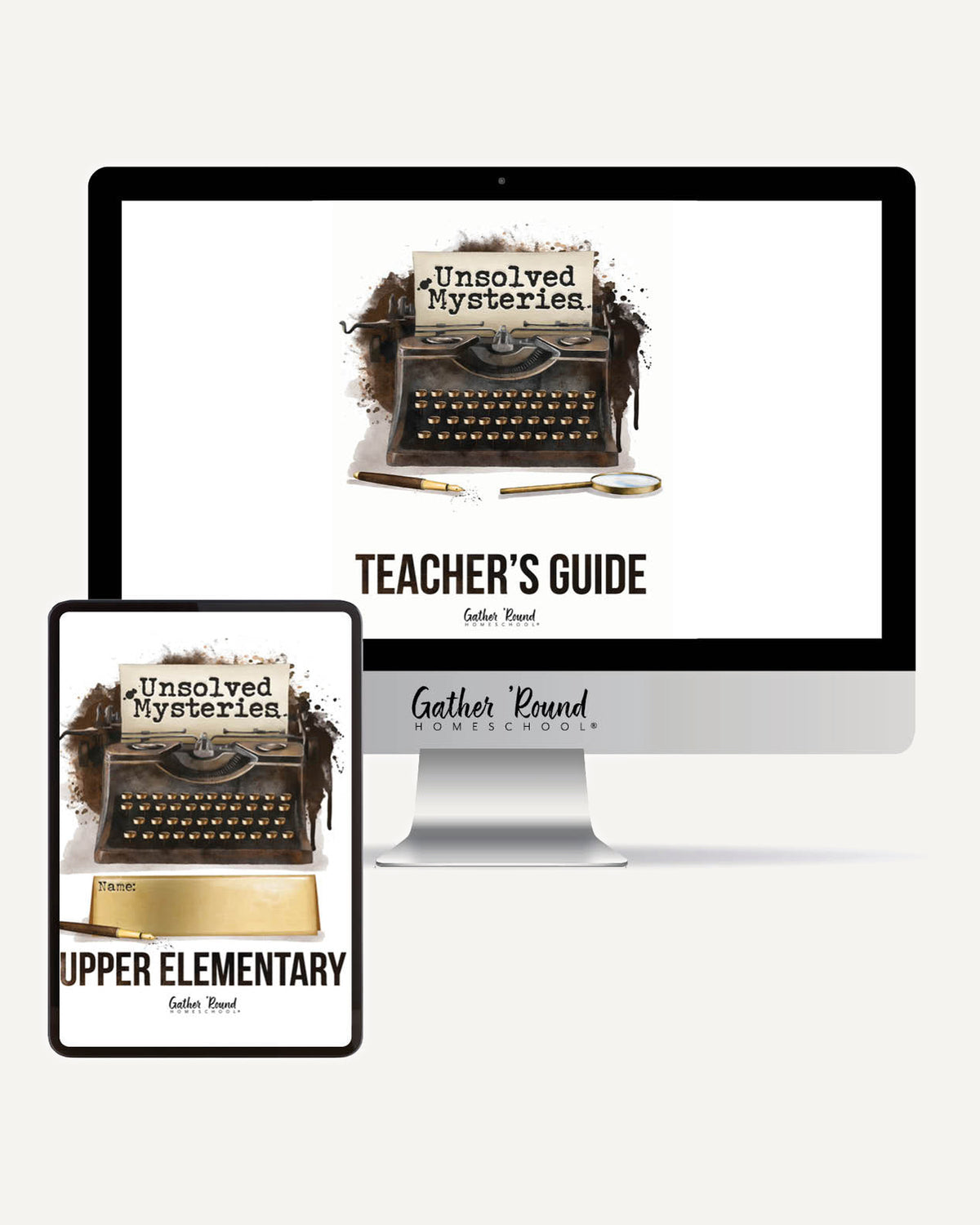 Unsolved Mysteries Homeschool Unit Study Digital Bundle Teacher's Guide and Upper Elementary Student Book