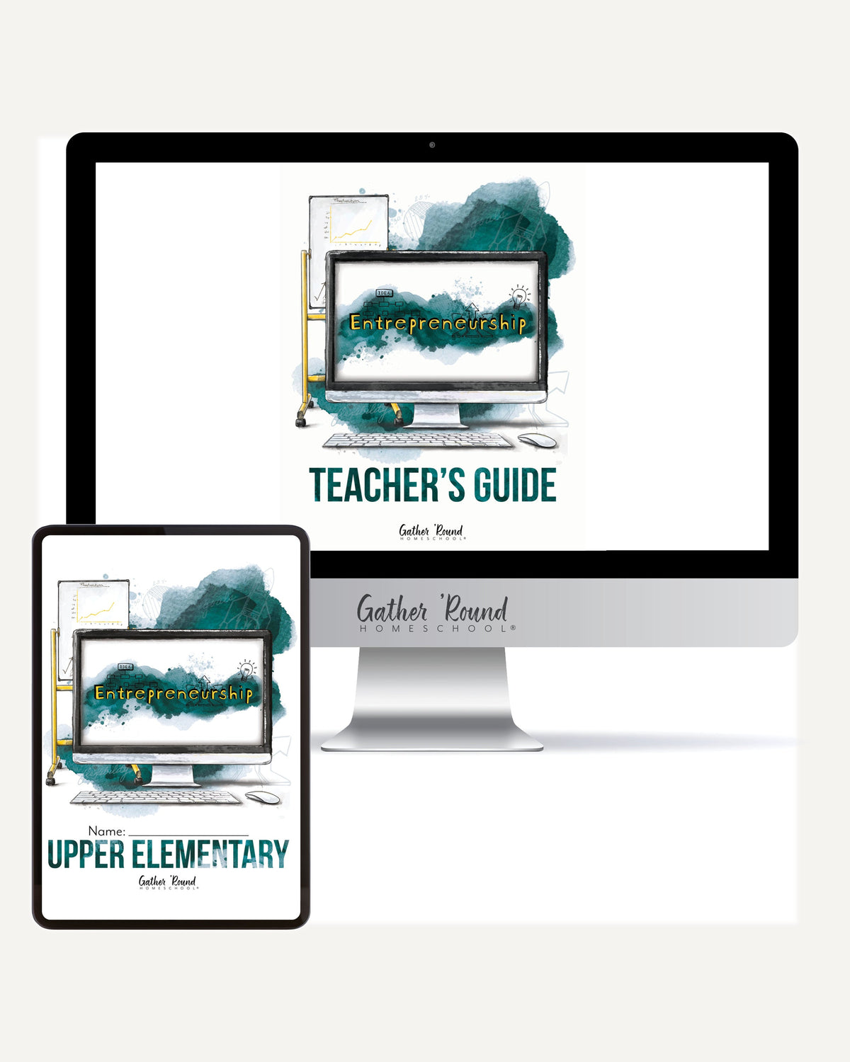 Entrepreneurship Homeschool Unit Study Digital Bundle with Teacher's Guide and Upper Elementary Student Book