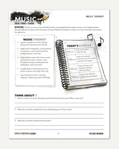 Music homeschool unit study digital student workbook for Upper Elementary with Teacher's Guide bundle lesson one