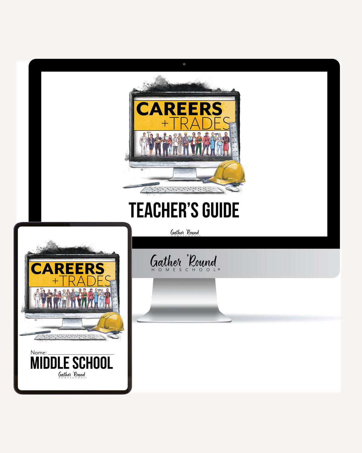 Careers + Trades Homeschool Unit Study Digital Bundle Teacher's Guide and Middle School Student Book