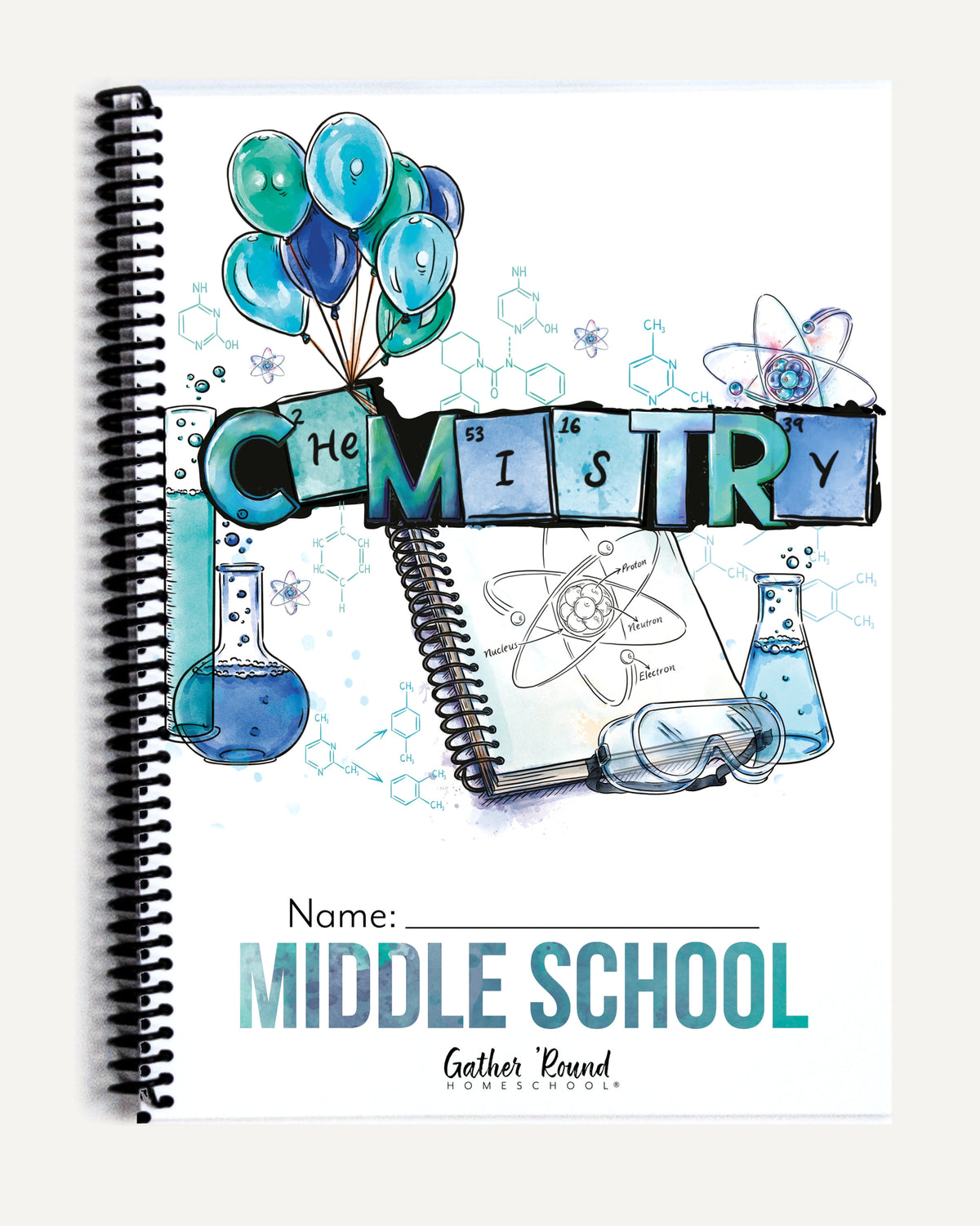 Chemistry Homeschool Unit Study Printed Middle School Student Book