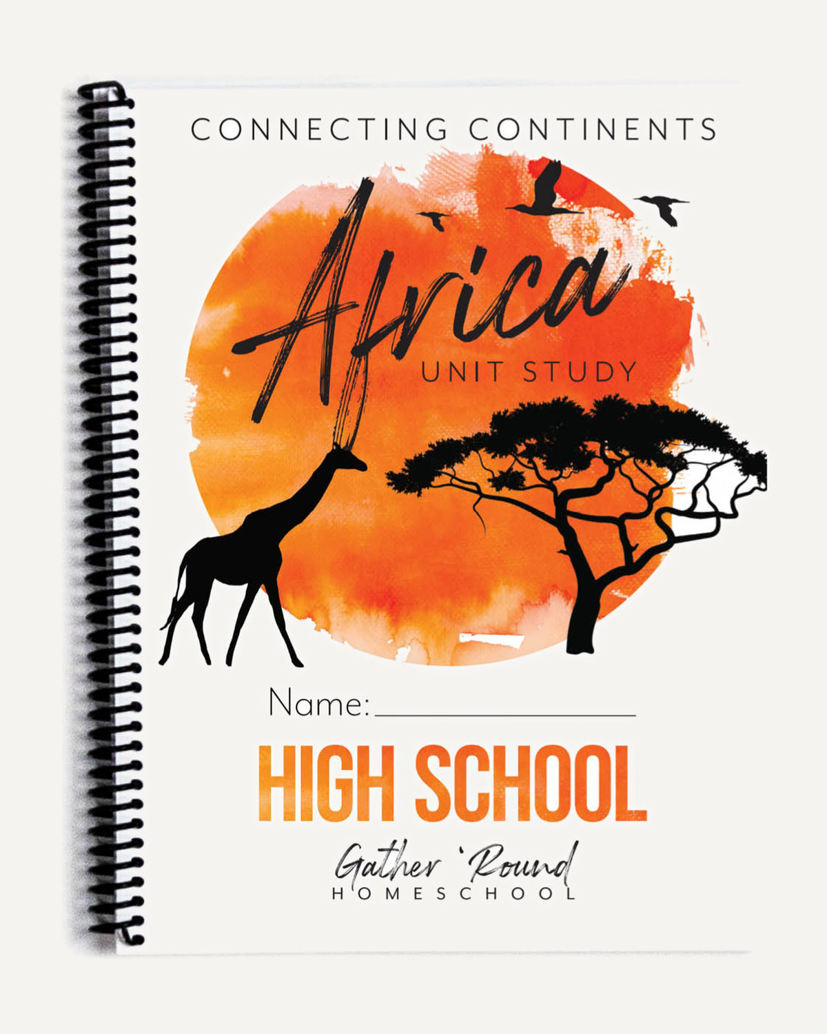 Africa homeschool unit study Printed High School Student Book Cover