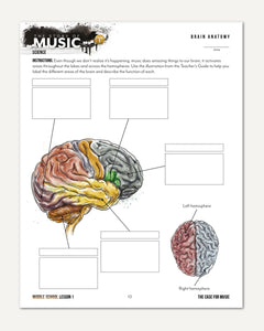 Music homeschool unit study digital student workbook for Middle school with Teacher's Guide bundle lesson one