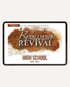 Renaissance and Revival Homeschool Unit Study Digital Seatwork Journal Cursive High School