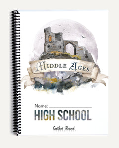 Middle Ages homeschool unit study printed student workbook high school