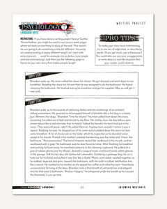 Psychology homeschool unit study digital student workbook in high school with teacher's guide bundle writing project worksheet