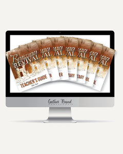 Renaissance and Revival Homeschool Unit Study Printed Digital Complete Family Bundle Teacher's Guide and All Levels of Student Books