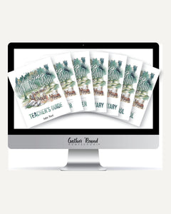 Living Off the Land homeschool unit study digital full family bundle with teacher's bundle