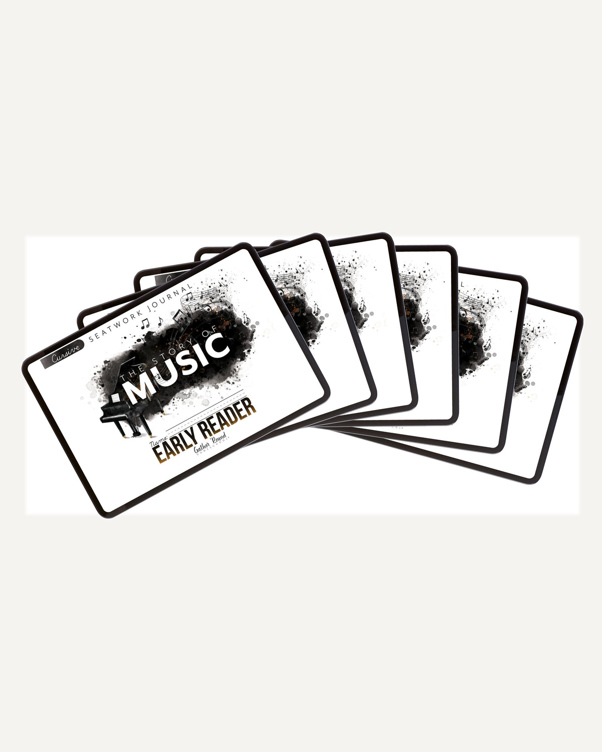 Music homeschool unit study digital student seatwork journal in cursive for full family bundle