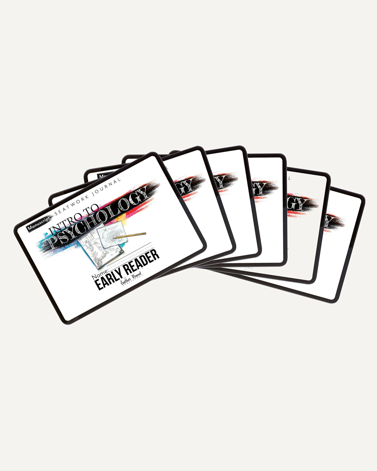 Psychology homeschool unit study digital student seatwork journal manuscript all level bundle