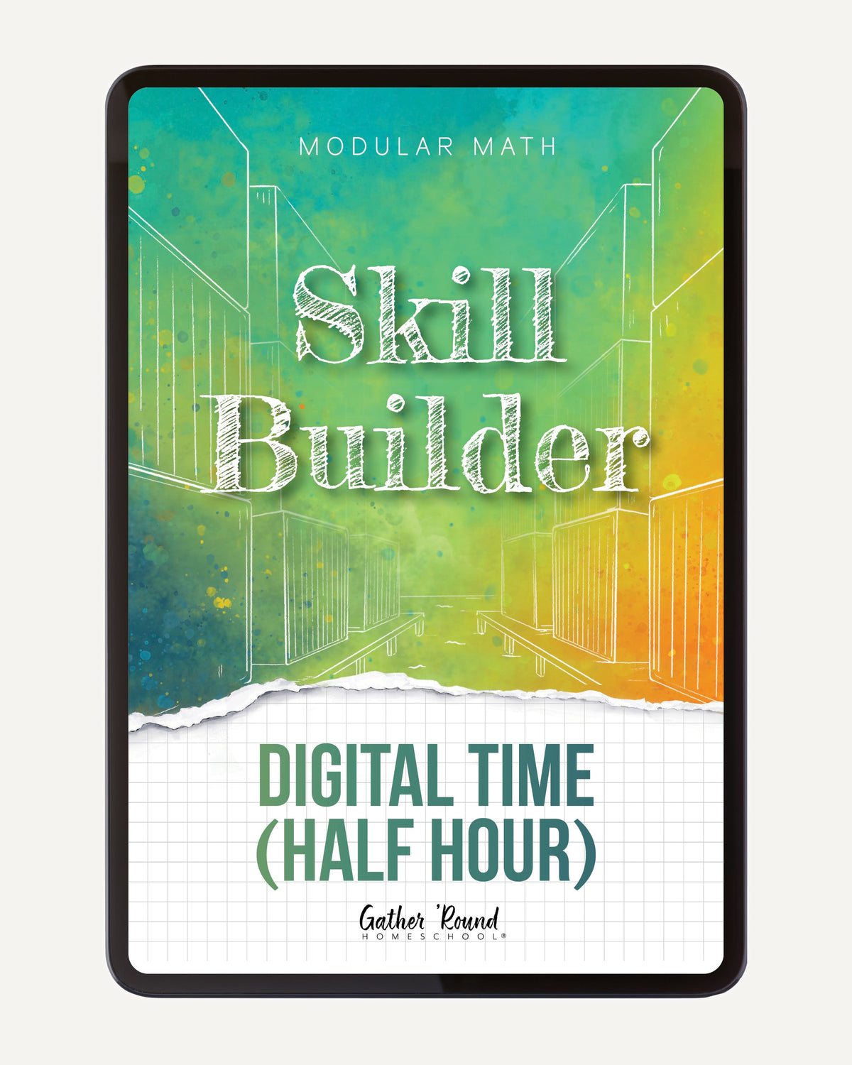 Measurement Step 2 modular math homeschool digital skill builder digital time (half hour)