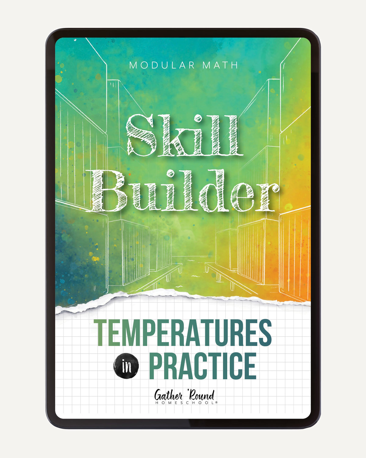 Measurement Step 4 modular math homeschool digital skill builder temperatures in practice