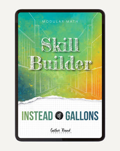 Measurement Step 5 modular math homeschool digital skill builder instead of gallons
