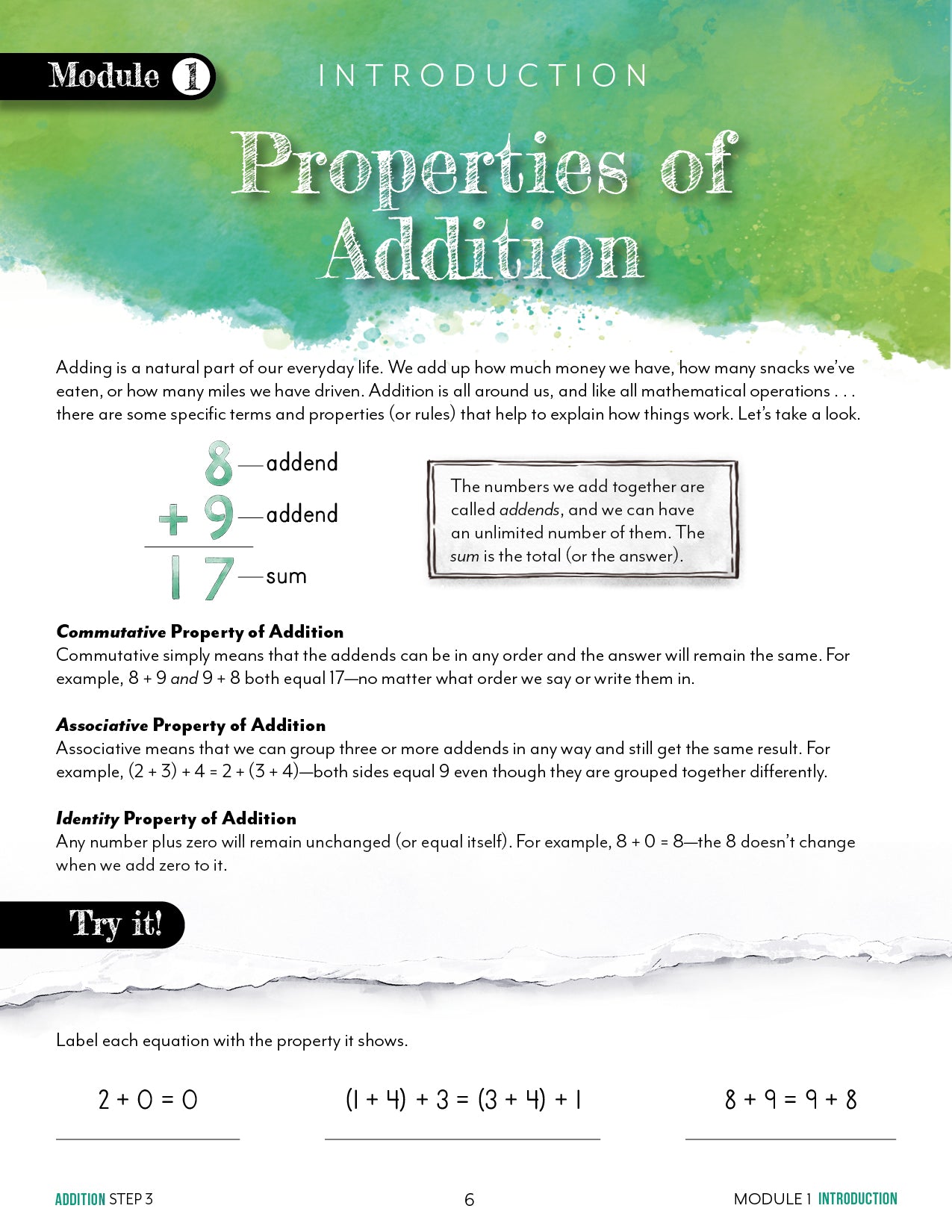 Modular Math: Addition (Printed Books)