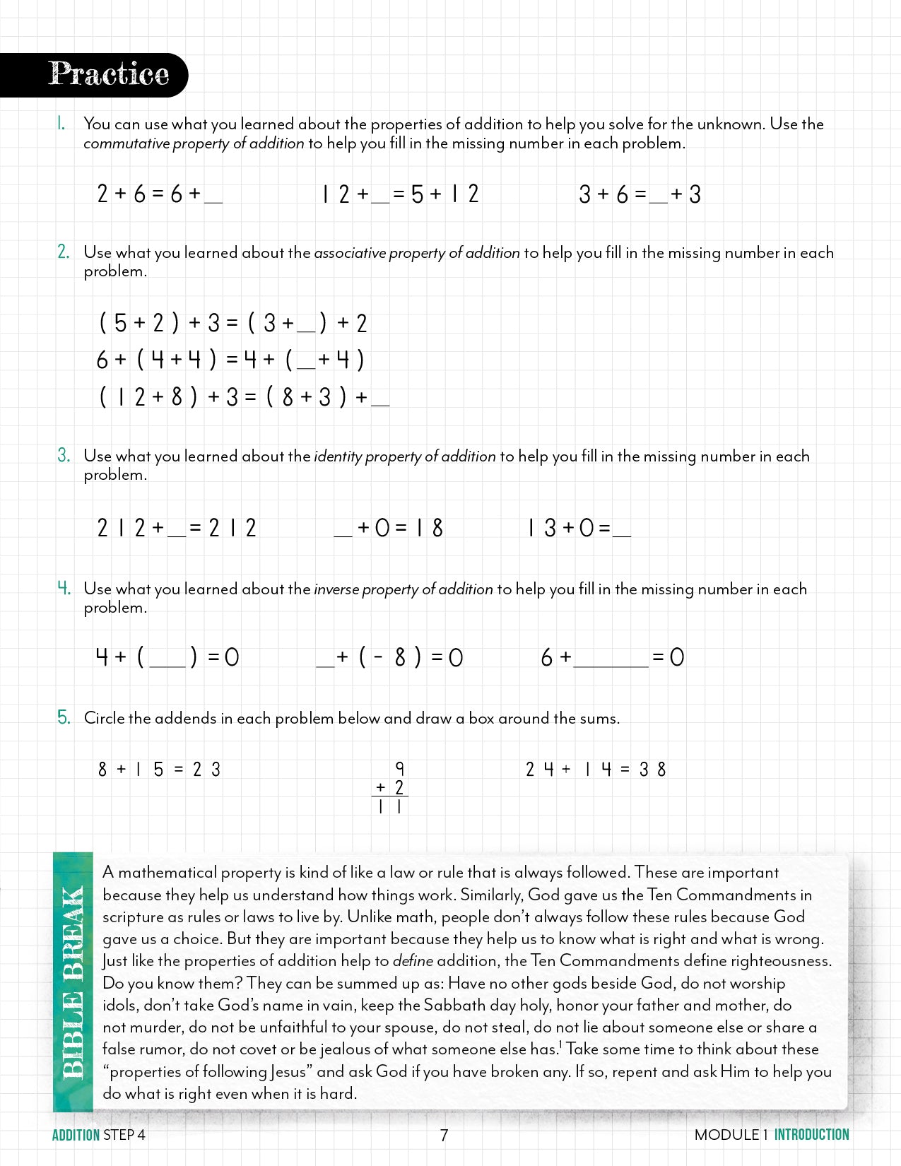 Modular Math: Addition – Gather 'Round Homeschool USA