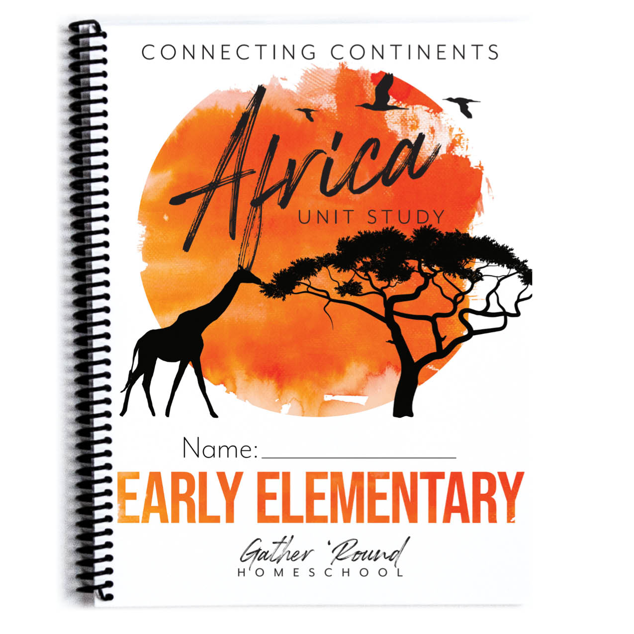 Africa homeschool unit study Printed Early Elementary Student Book Cover