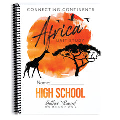 Africa homeschool unit study Printed High School Student Book Cover