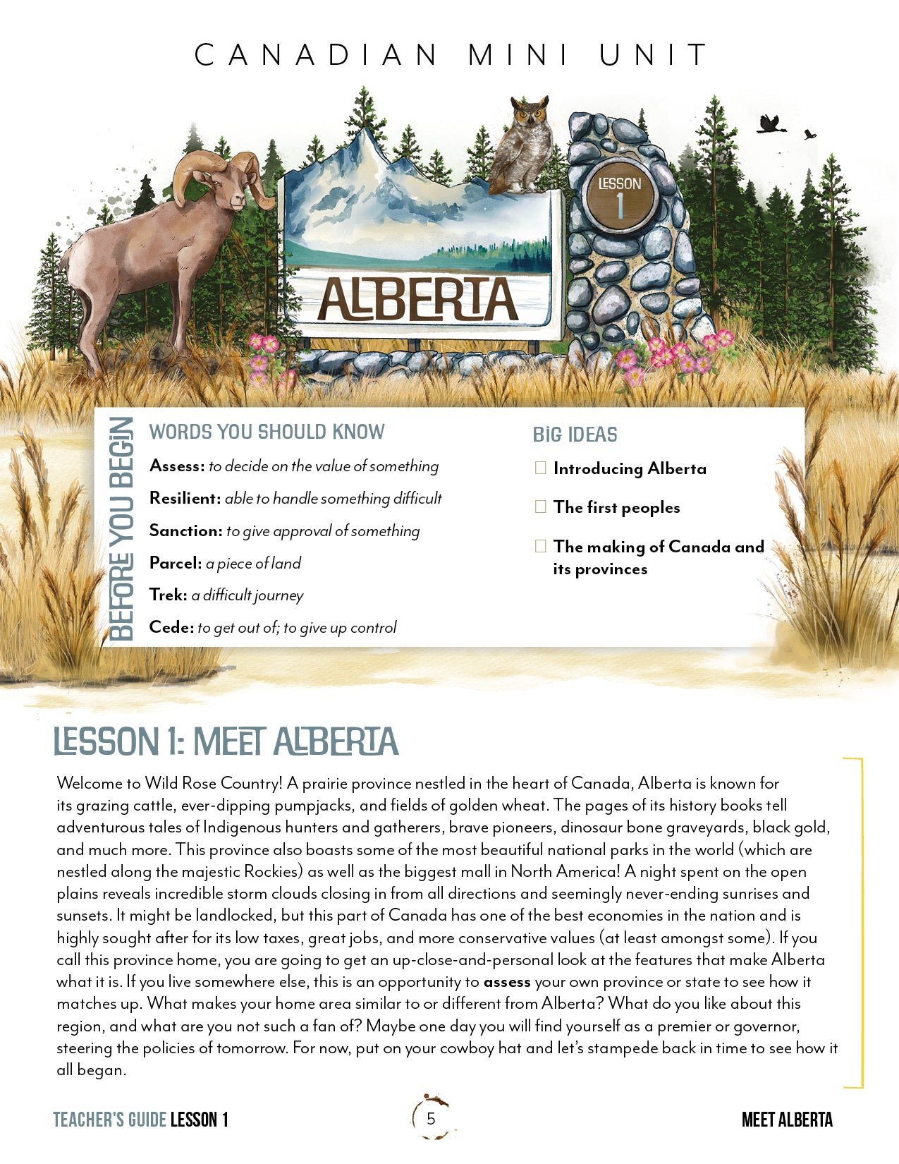 Alberta Unit (Printed Books)