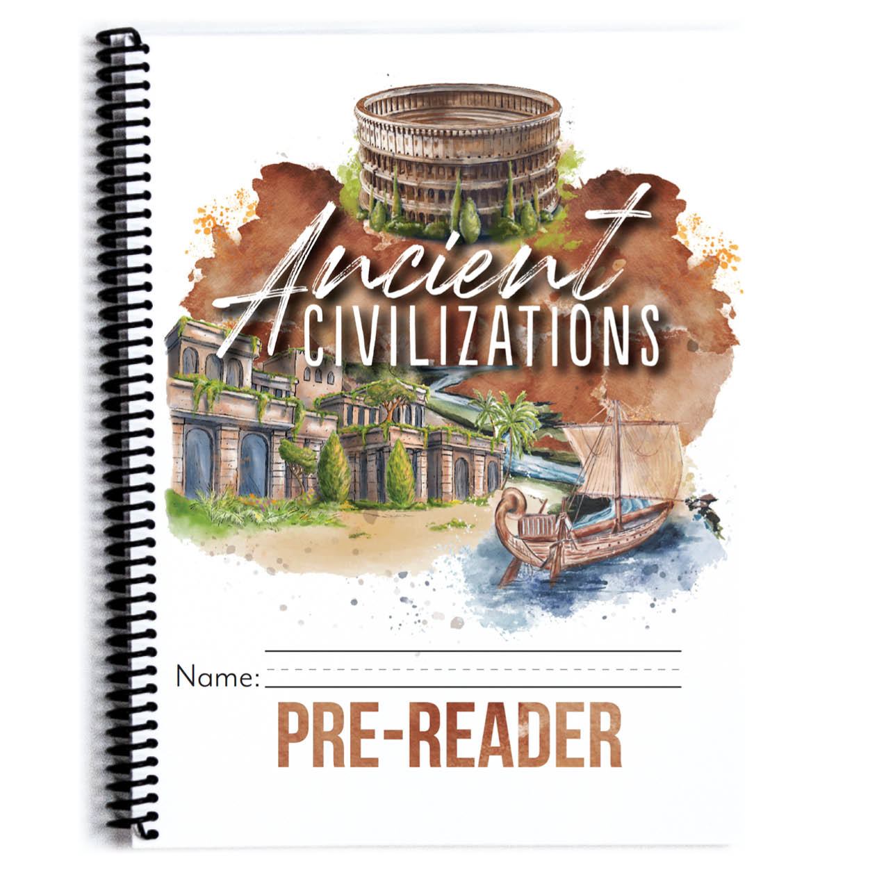 Ancient Civilizations homeschool unit study printed pre reader student book