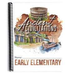 Ancient Civilizations homeschool unit study printed early elementary student book