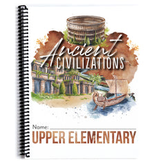 Ancient Civilizations homeschool unit study printed upper elementary student book