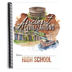 Ancient Civilizations homeschool unit study printed high school student book