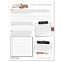 Ancient Civilizations homeschool unit study printed high school student book lesson 1