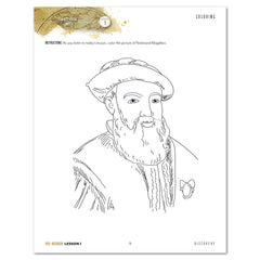 Antarctica homeschool unit study student notebook lesson page for pre-reader