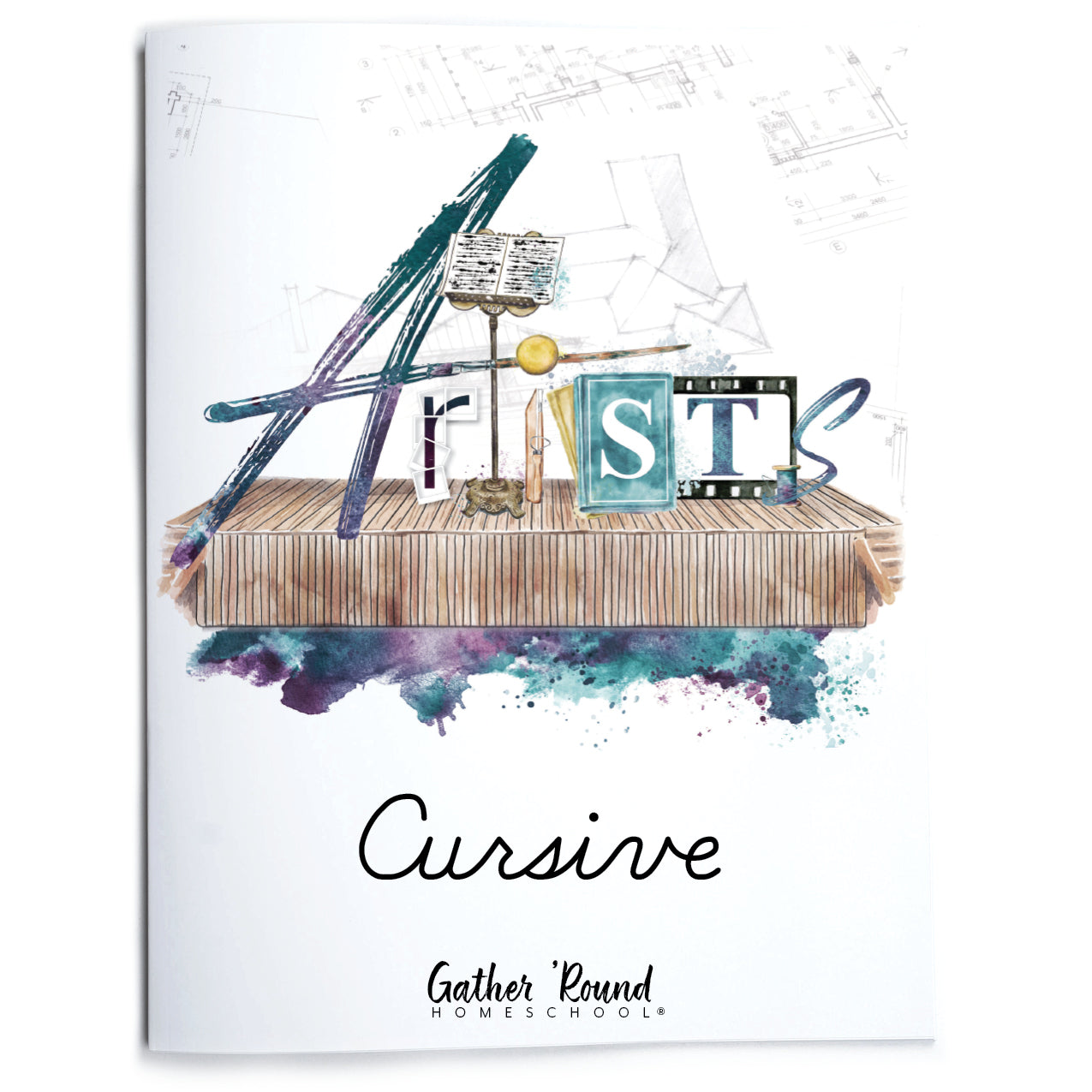 Artist Homeschool Unit Study Printed Cursive Book Cover