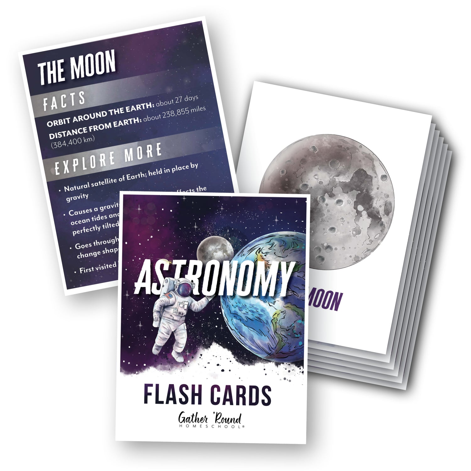 Astronomy Homeschool Unit Study Printed Flash Cards