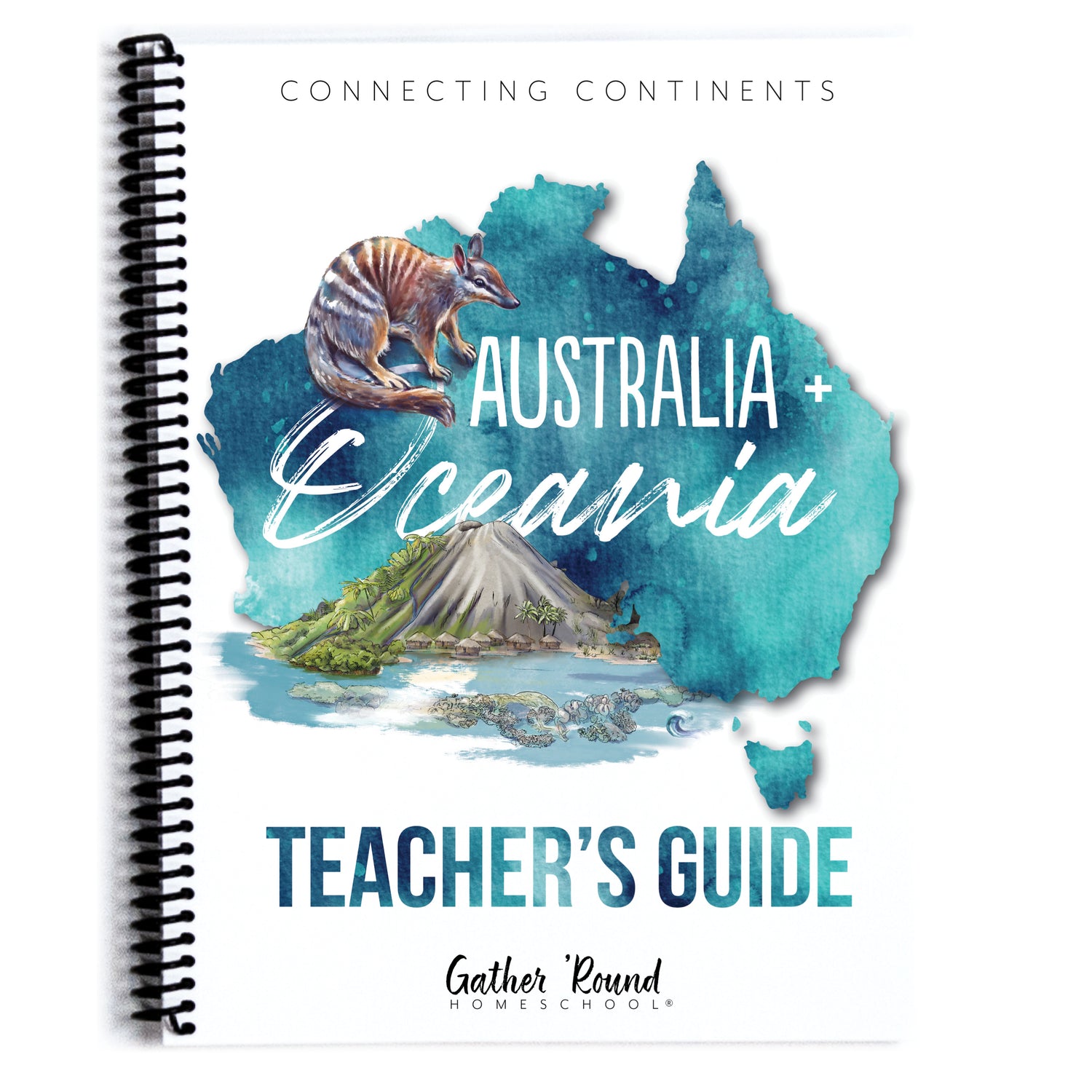 Australia + Oceania Homeschool Study Unit Printed Teacher's Guide Cover