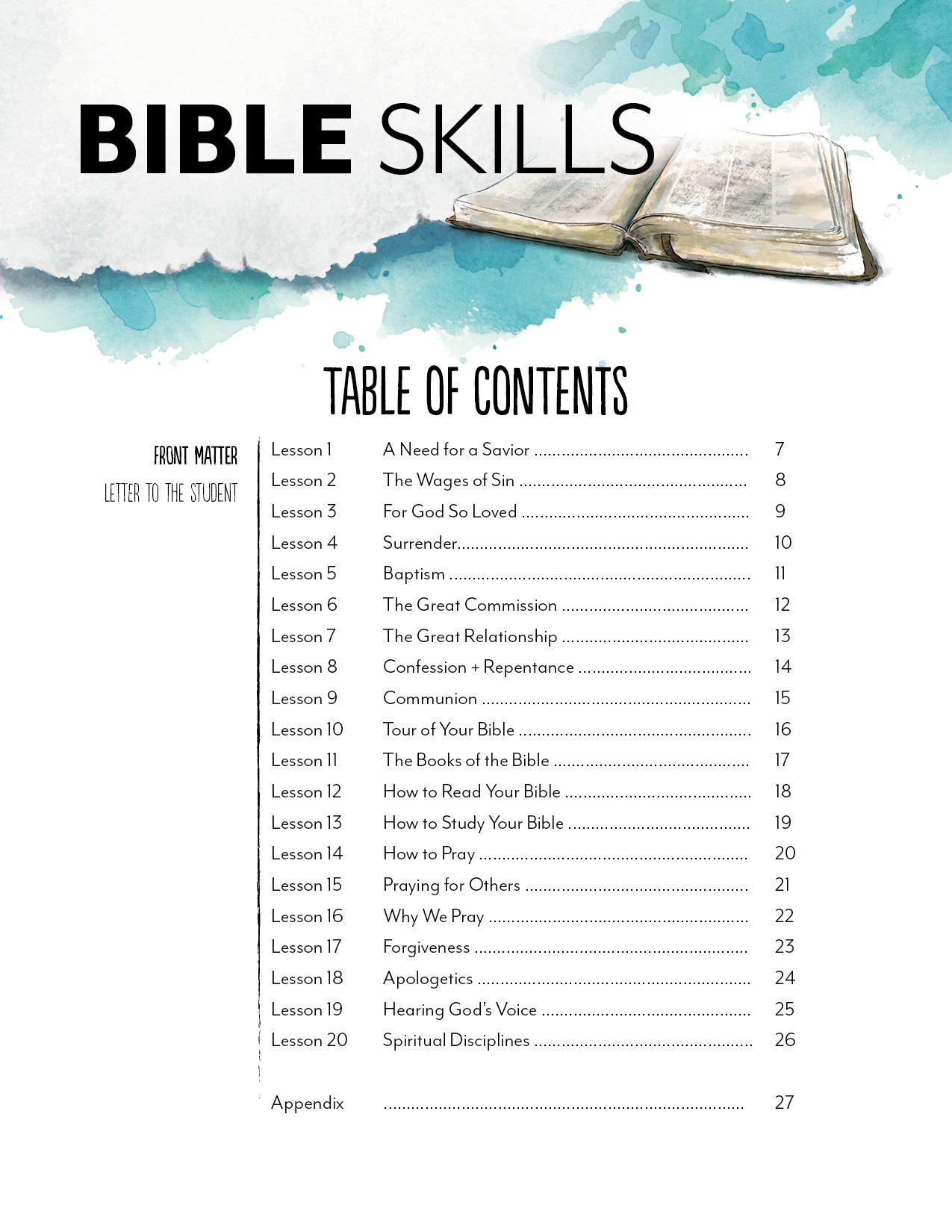 Bible Skills (Digital Download FREEBIE)