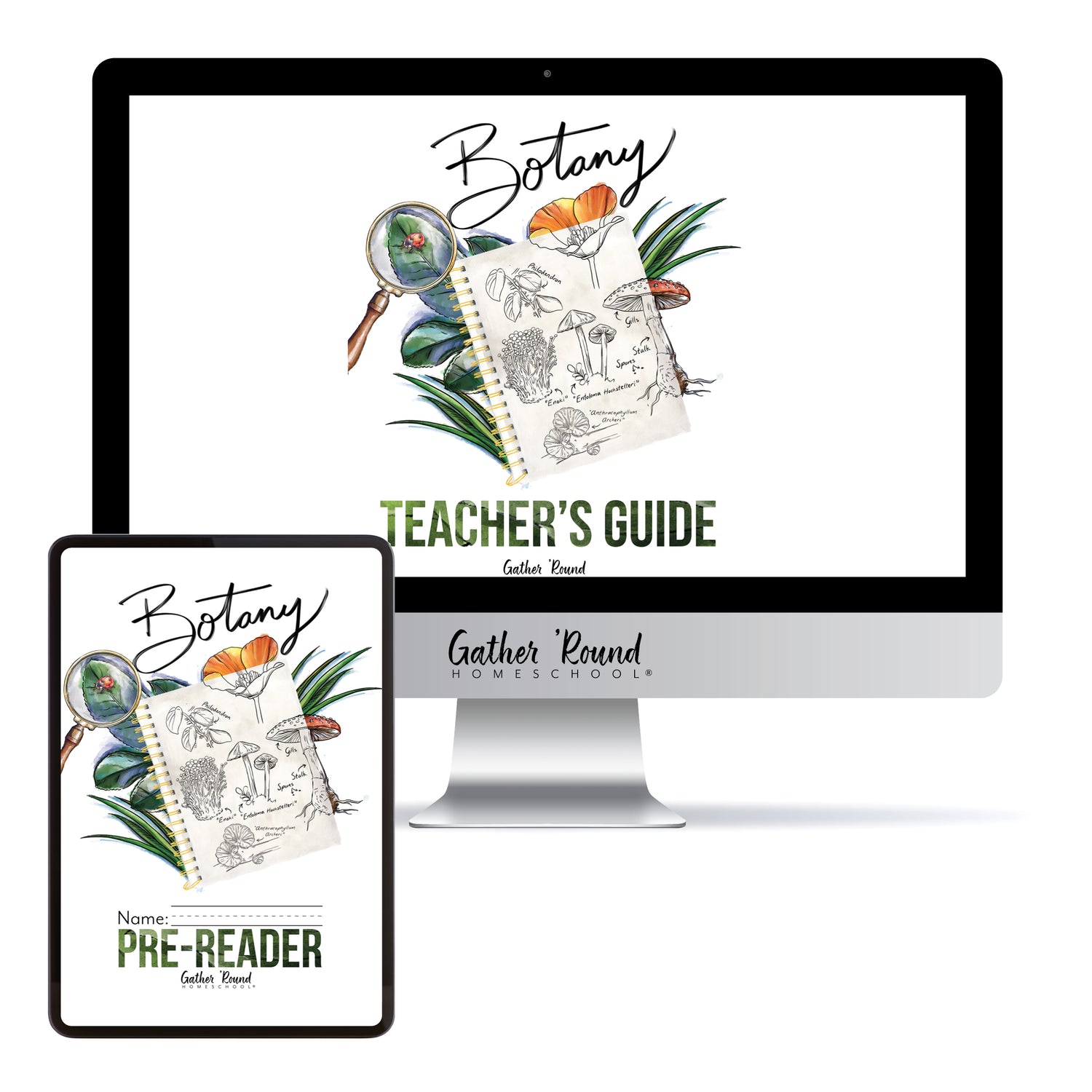 Botany Homeschool Unit Study Digital Bundle Teacher's Guide and Pre-Reader