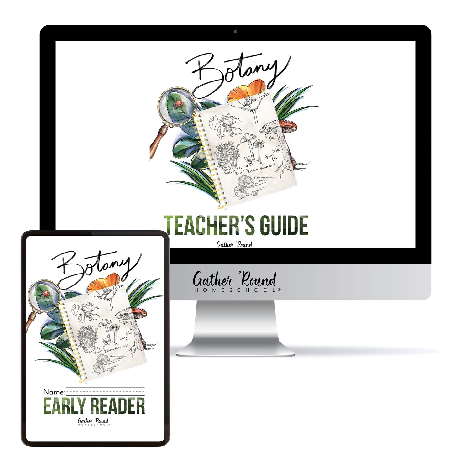 Botany Homeschool Unit Study Digital Bundle Teacher's Guide and Early Reader